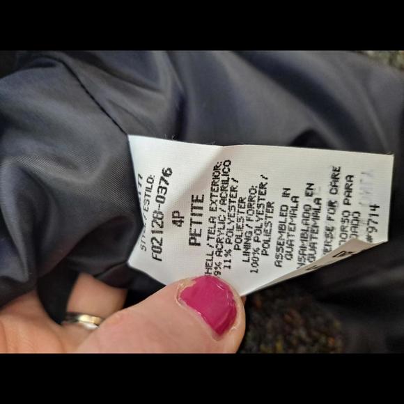 Sag Harbor Petite Button Up‎ Colorful Jacket Size 4P - Picture 7 of 8